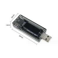 Voltímetro USB y amperímetro, cargador, probador de capacidad de batería, probador de corriente y voltaje, 1, 2, 1, 2