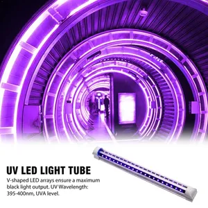 LIDO DJ רצועת אורות 40 LED נייד Blacklight מנורת Led צינור עבור מסיבת ליל כל הקדושים דיסקו UV LED שחור צינור אור