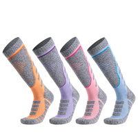 Haute Qualité Respirant Personnalisé Hiver Chaud Sports Épaissie Serviette Confortable Compression Ski Chaussettes D'hiver Genou Chaussettes