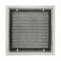 Grille d'aération et panneau d'accès à charnières en aluminium avec filtre, installation facile, amovible pour la ventilation