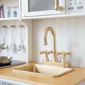 Novidade em Promoção: Brinquedos de Cozinha Neon para Crianças, Conjunto de Simulação de Refrigerador Europeu e Fogão para Meninas - Product Image 5