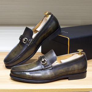 Mocassins Penny en Cuir de Qualité Supérieure pour Homme avec Sangle à Boucles, Chaussures à Enfiler Faites à la Main en Cuir de Vache Décontractées et Confortables pour la Conduite - Product Image 3