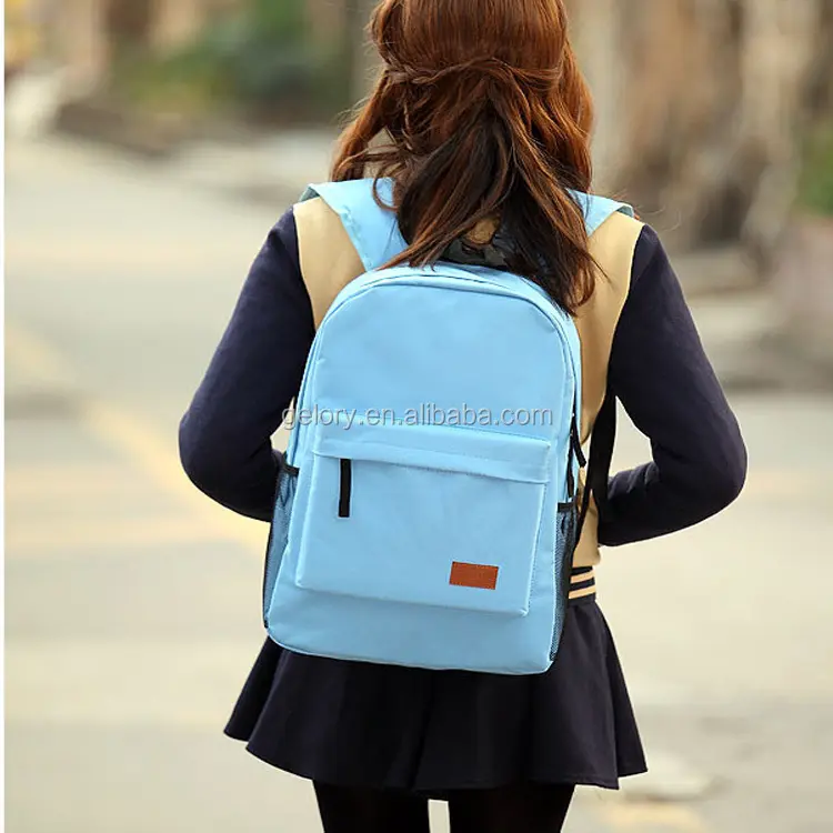 Gelory Großhandel Mode günstige personalisierte langlebige Polyester-Schulbuchtasche Mädchen-Rücksäcke