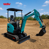 Nouvelle pelle sur chenilles agricole chinoise 2026 avec moteur Kubota EURO 5, cabine, 1,4 tonne, 15 tonnes, à vendre