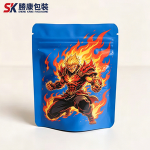 ถุงฟิล์มโพลีเอสเตอร์เกรดอาหาร 3.5 กรัม แบบมีซิปตั้งได้ ลายพิมพ์ตามสั่ง - Product Image 1