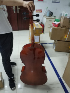 เชลโล่เครื่องมือผู้ผลิตจีน4/4คาร์บอนไฟเบอร์ไวโอเล็ตกับโบว์ (CG103) - Product Image 4