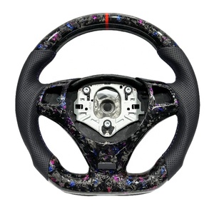Volantes LED de fibra de carbono forjada en azul y morado para <span class=keywords><strong>BMW</strong></span> E92 E93 E82 E88 E89 320i 325i 330i <span class=keywords><strong>335i</strong></span> 328i Serie 3 sin levas de cambio - Product Image 1