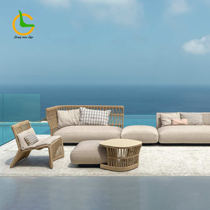 Ensemble de canapés en osier moderne 2022 pour la maison, le jardin et le salon, meubles de patio et d'extérieur - Product Image 1
