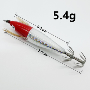 เหยื่อตกปลาหมึกยักษ์เลเซอร์ 5.5 กรัม 7.5 ซม. แบบเรืองแสงในที่มืด รูปทรง<span class=keywords><strong>กุ้ง</strong></span>ไม้จำลอง พร้อมตะขอเบ็ด สำหรับขายส่ง - Product Image 2