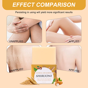 Oatmeal Almond Exfoliating Soap <strong>Bar</strong> for Gentle Dead Skin Removal Nourishing Shea Butter Moisturize <strong>Dry</strong> Skin Reveal Smooth Glow - Product Image 2