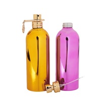 Mini bouteilles de désinfectant pour les mains en aluminium UV de 120ml personnalisées bouteille de parfum cosmétique chimique déodorant en vaporisateur d'alcool