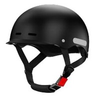 Casque de moto unisexe demi-intégral avec visière, idéal pour les trajets quotidiens toutes saisons