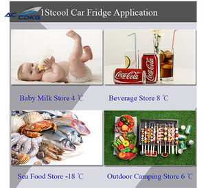 Réfrigérateur et congélateur de voiture à compresseur DC, mini-réfrigérateur électrique 12 volts pour le camping - Product Image 6
