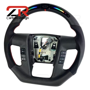 Volant personnalisé avec écran LED en fibre de carbone mate pour Ford <span class=keywords><strong>Raptor</strong></span> F150 6.2 F-150 F250 F350 2009 2010 2011 2012 <span class=keywords><strong>2013</strong></span> 2014 - Product Image 3