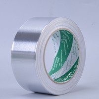 Ruban adhésif en aluminium simple face haute température, acrylique, pour l'étanchéité des tuyaux d'eau, réparation des fuites de hotte et de casseroles, réfléchissant et imperméable