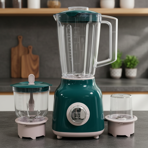 Nouveauté Mixeur multifonction électrique Smoothie Blender Ensemble de mélangeurs sur socle Capacité 1,6 L 4 lames 2 vitesses 350 W Usage domestique - Product Image 3