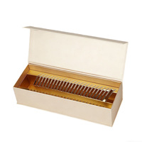 Livre et Cassette à couverture rigide personnalisés Doublure magnétique en carton à aspiration Impression UV Processus de bronzage Café Thé Boîtes d'emballage en papier