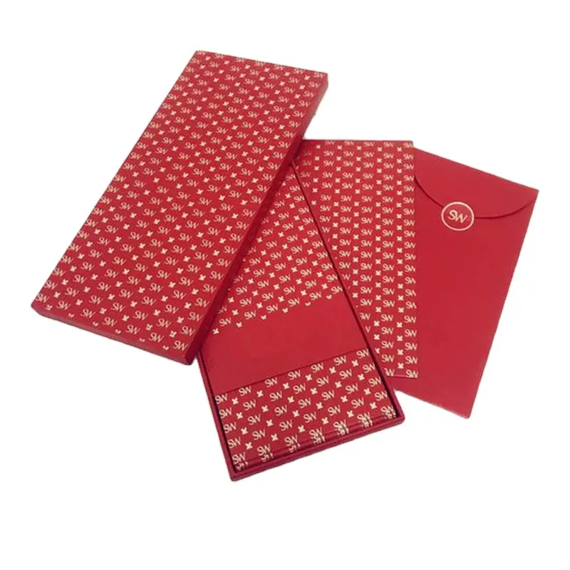 2024 Op Maat Gemaakte Ontwerp Rode Enveloppen Chinees Nieuwjaar Rode Pakketdruk