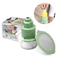 Batteuse à maïs manuelle multifonctionnelle Râpe à carottes en acier inoxydable Éplucheur et rabot Hachoir à fruits et légumes