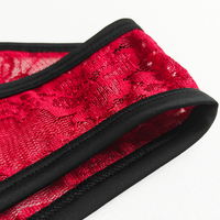 Individualiteit Patchwork Nieuw Binnen Gay Kant Transparantie Slipje Heren Transparantie Bikini Sexy Low-Taille Boxers