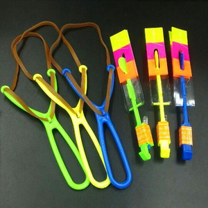 Venta caliente LED Light up Elastic Powered Amazing Slingshot Rubber Band Flying Helicóptero - Product Image 2