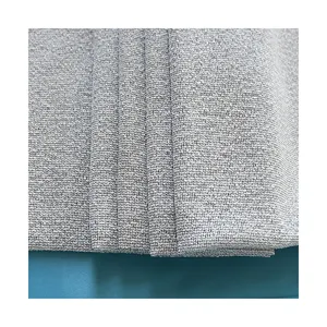 Bas Prix 100 Polyester Ignifuge Personnalisé Tissu Teint Rideau Voilage Tissu