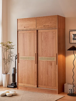 Anpassbarer MDF-Schiebetürenschrank Zeitgenössischer Moderner Großer Kleiderschrank für Schlafzimmer Wohnmöbel