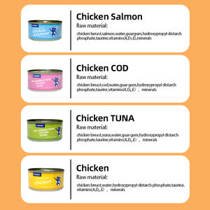 Drop-<span class=keywords><strong>Shipping</strong></span>-Haustier dosen Nasses Tierfutter Hühner brust in Dosen Nasses Katzenfutter Dose Mit Huhn - Product Image 4