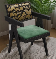 Chaise de salle à manger traditionnelle française en gros avec accoudoirs, empilable et stable, en bois