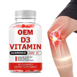 Suplemento de calcio de gomitas de Caramelo Suave de vitamina D3 fabricado por OEM para adultos, hombres, mujeres, salud esquelética, suplemento de osteoporosis - Product Image 1