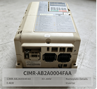 Variateur de fréquence triphasé Yaskawa CIMR-AB2A0004FAA 0,4 kW 220 V à contrôle vectoriel IP20, inverseur VFD avec indice de protection HD 150 % pour moteur en surcharge, certifié CE