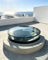 Ventana de Techo Circular de Vidrio Laminado con Certificación de Seguridad Estadounidense