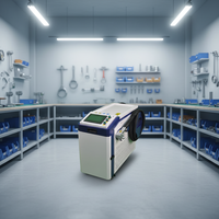 Machine de nettoyage et de soudage au laser à fibre portable, mini, 4-en-1, nouvelle génération, haute productivité, pour l'élimination de la rouille sur l'acier inoxydable et l'aluminium