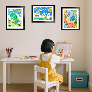 Marcos para Arte Infantil 8.5x11 A4 10x12.5 con Apertura Frontal, Marcos Intercambiables Blancos para Exhibir y Almacenar Obras de Arte Infantiles - Product Image 5