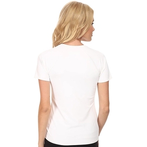 Camiseta Corta de Cuello Redondo 100% Algodón para Mujer, Ajustada, Ecológica, Transpirable, Antiarrugas, de Secado Rápido, Personalizable, Venta al Por Mayor - Product Image 4