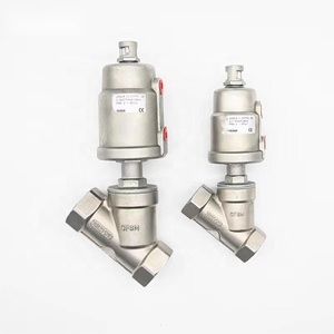 DN25 25.4mm SS316L valvole pneumatiche sede angolare bidirezionale in acciaio inox per acqua - Product Image 6