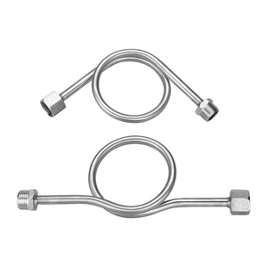 ท่อบัฟเฟอร์เกจวัดแรงดันแบบโค้งงอ สแตนเลส ขนาด M14*1.5 M20*1.5 ท่อเกจวัดแรงดันแบบโค้งงอป้องกันการควบแน่น - Product Image 2