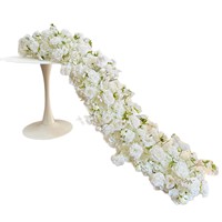 Arrangement floral en forme de A pour mariage, décoration de fiançailles, arche de fleurs artificielles pour cérémonie, centre de table