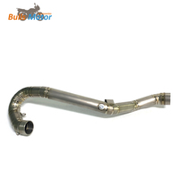 Tuyau d'échappement en alliage de titane moteur Bulls pour KTM 450/500EXC/Hus FE450/FE501 tuyau avant d'échappement de moto 50mm plus de soudure
