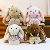 Peluche Lapin Personnalisée en Gros, Prix pour Machine à Pinces avec Tenues Pull et Jupe, Cadeau d'Anniversaire pour Enfants, Faible MOQ