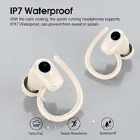 Huien HE-059 Nirkabel untuk Earbud Olahraga 5.3 In-Ear TWS Layar Digital IPX4 Tahan Air HiFi Stereo Kontrol Sentuh