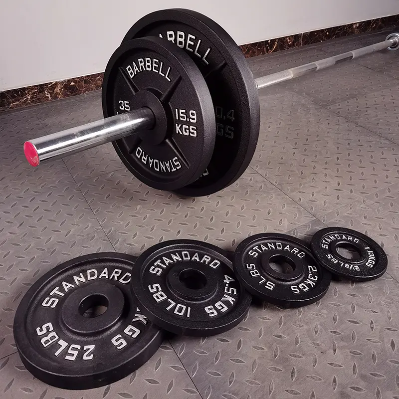 Wholesale Manufacture Gym Equipment Cast Iron Weight Plate Weight Lifting Barbell Weight Plates