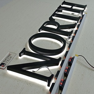 Store Front Brand <b>Logo</b> Stainless Steel Shop Signage Custom Backlit Channel Signs for Business 3d Letter Led Sign Board Outdoor - Product Image 2