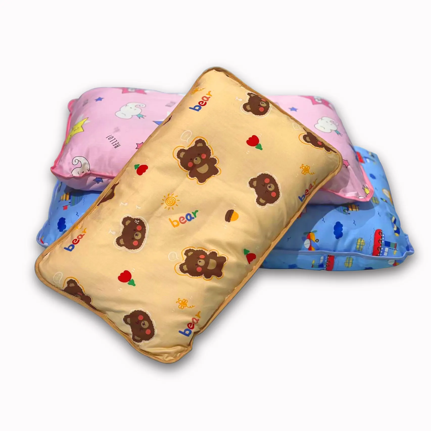 Wholesale Cartoon pattern shaped pillow sweat absorbing cotton pillow youth shape pillow