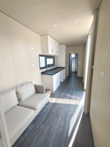 Sẵn sàng-thực hiện sang trọng prefab <span class=keywords><strong>container</strong></span> Trailer ánh sáng thép & di chuyển cho sử dụng ngoài trời với bánh sandwich Panel chất liệu - Product Image 5