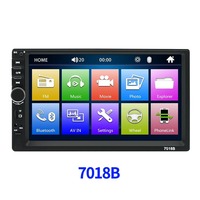 Best-seller universel 7018B Support de lecteur MP5 monté sur voiture de 7 pouces/USB/lien miroir/système de vue arrière arrière/tuner Radio/AUX/FM
