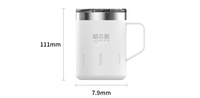 Haers Tasse à café à double paroi Gobelets isolés Sublimation Blanks Acier inoxydable USA 12 Oz Straight Luxury Space Business Beer