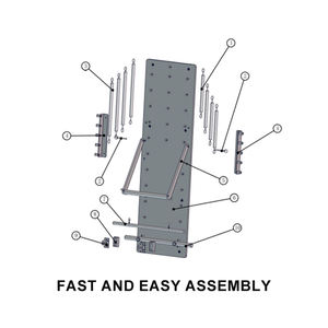 Unité de tour murale de studio de yoga et de Pilates en bois d'érable professionnel et durable, planche à ressort avec bienfaits pour la santé du corps - Product Image 4