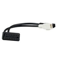 Cable adaptador de diagnóstico para coche, pieza de repuesto de 2x2 VGA serie Dual de 2 pines a 16 pines OBD II OBD2 para Audi y Volkswagen