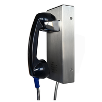 Téléphone de prison anti-vandalisme analogique Ip Téléphones publics industriels robustes Pas de clavier Ligne directe de numérotation automatique Téléphone anti-vandalisme Voip Sip